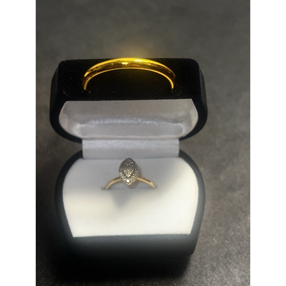 Vintage Black Velvet Mini Purse Ring Box - Picture 6 of 9